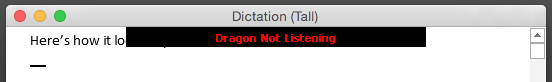 Dragon Not Listening